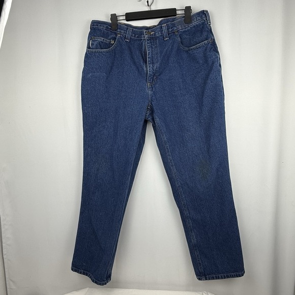 Carhartt Men's Jeans‎ Relaxed Fit 38x30 Medium Wash - Picture 1 of 8